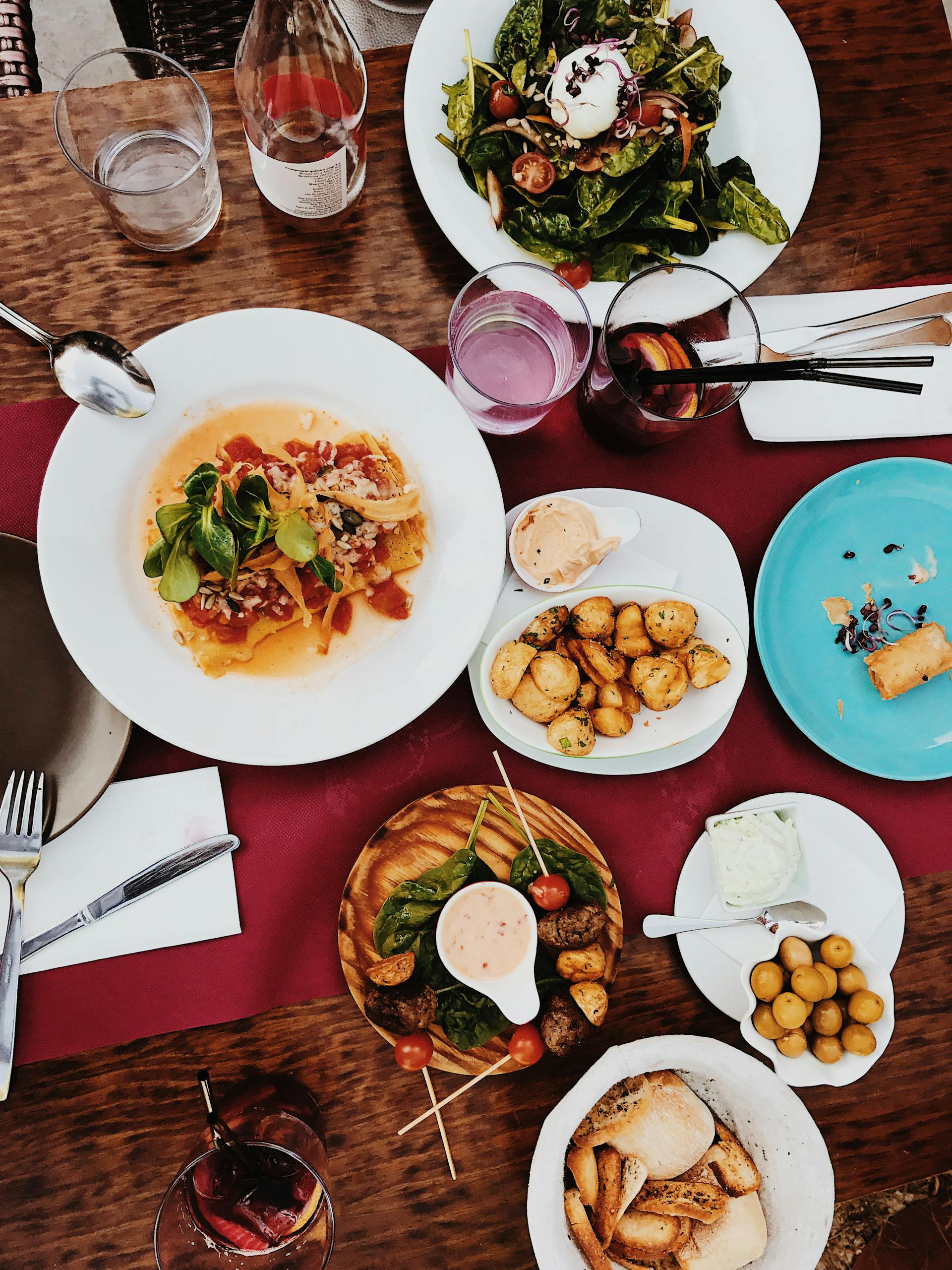 A photo showing dinner served on a table | Source: Pexels