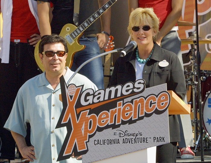 Cynthia Harris and X Games creator Ron Semaio of ESPN l Picture: Getty Images