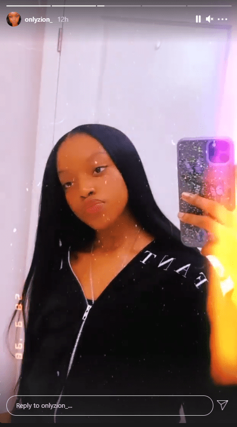 Fantasia's eldest daughter Zion showing off her straight hair in a new video | Photo: Instagram/onlyzion_