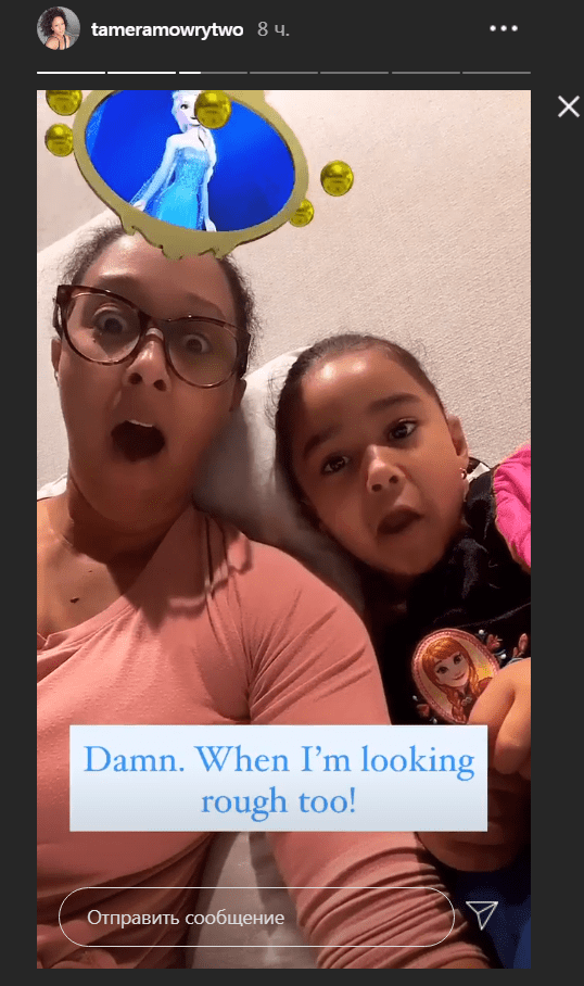 Tamera Mowry and her daughter, Ariah Talea, playing with Instagram filters. | Photo: Instagram/tameramowrytwo