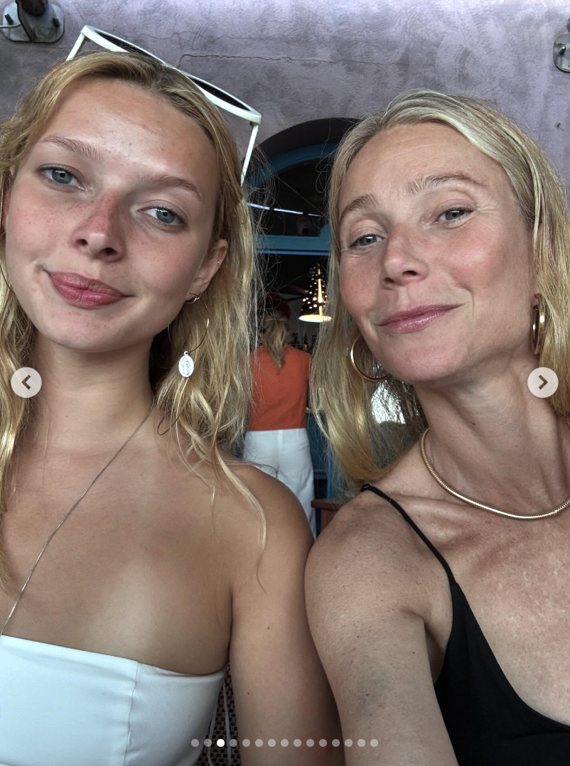 Gwyneth Paltrow glowed beside Apple, who looked like a younger version of the actress with their shared blonde hair, striking eyes, and similar face shape. From a post dated September 1, 2025 | Source: Instagram/gwynethpaltrow
