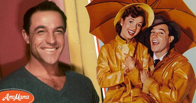 Studio portrait of actor Gene Kelly [Left] | Actor Gene Kelly and actress Debbie Reynolds in a promotional photo for movie "Singin' in the Rain."[Right] | Photo: Getty Images