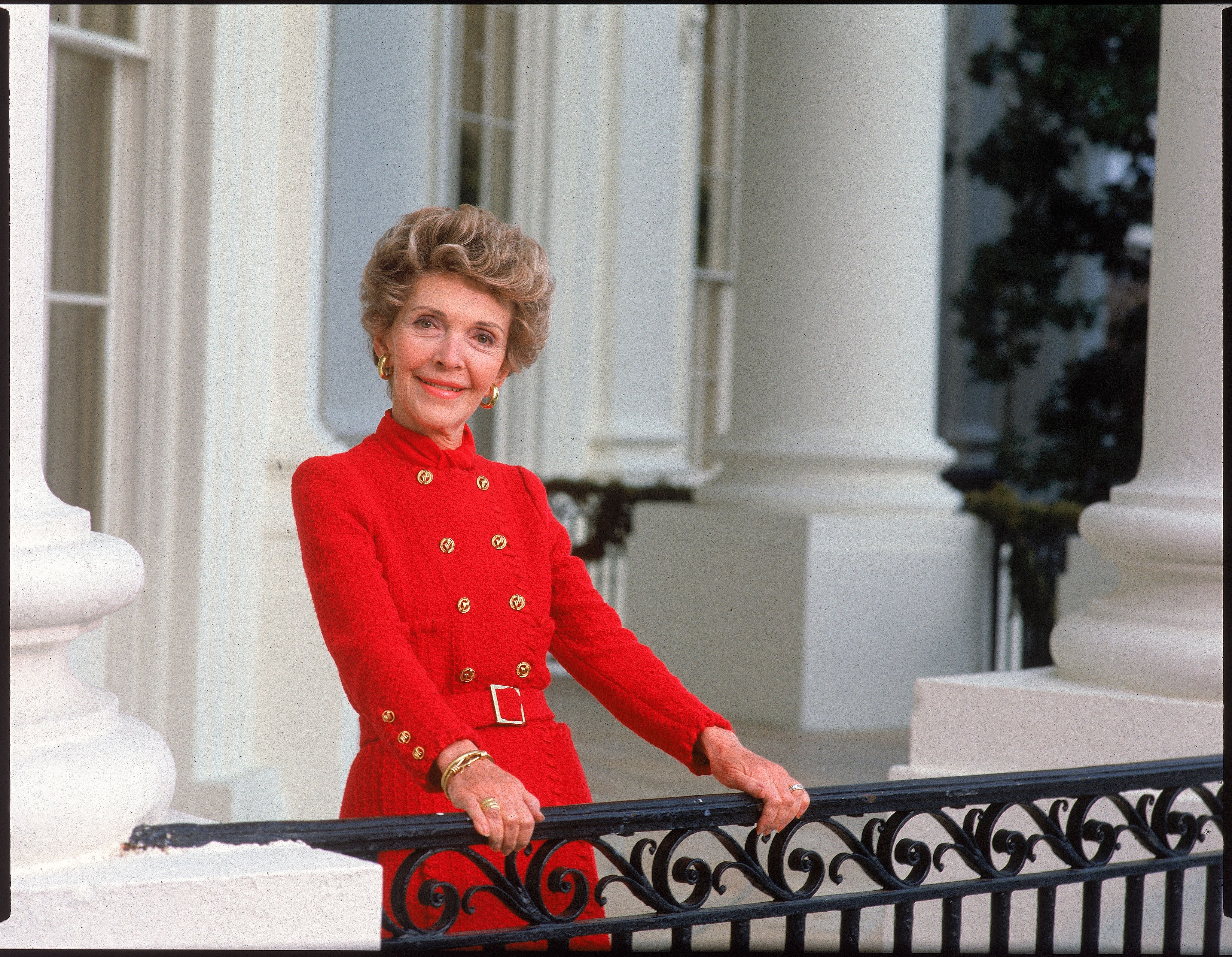  Portrait of First Lady Nancy Reagan at the White House. | Getty Images