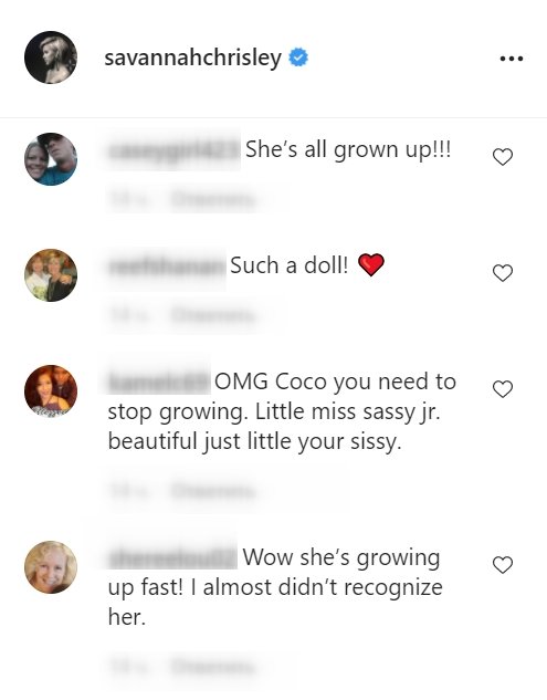Savannah Chrisley's fans flood to the comments section to compliment her niece Chloe Chrisley | Source: Instagram/@savannahchrisley