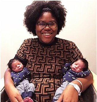 Alexzandria Wolliston with twins Kaylen and Kaleb/ Source: YouTube/WPTV News | West Palm Beach Florida