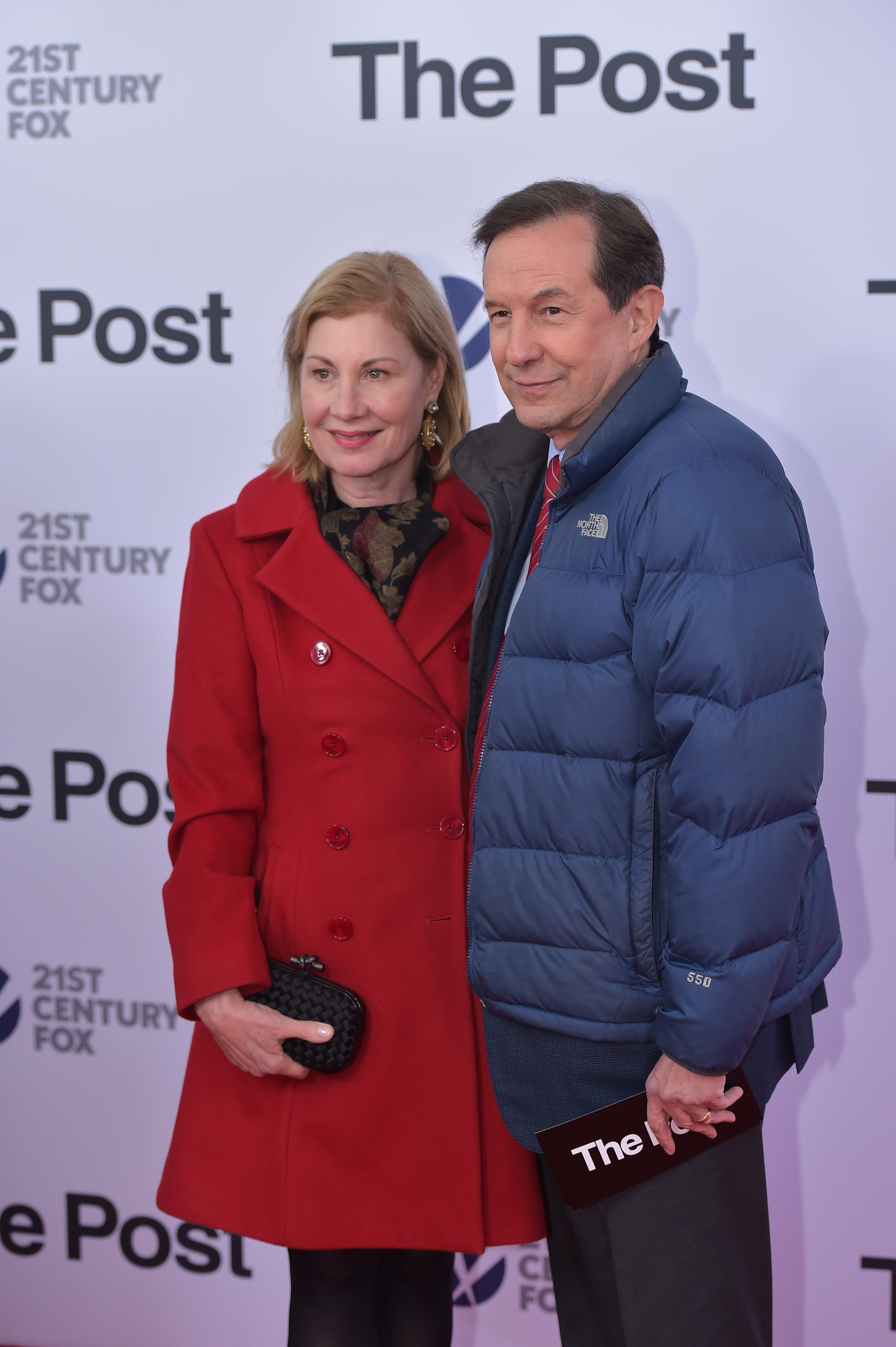 Chris Wallace and Lorraine Martin Smothers are pictured as they arrive for the premiere of "The Post" on December 14, 2017, in Washington, DC | Source: Getty Images