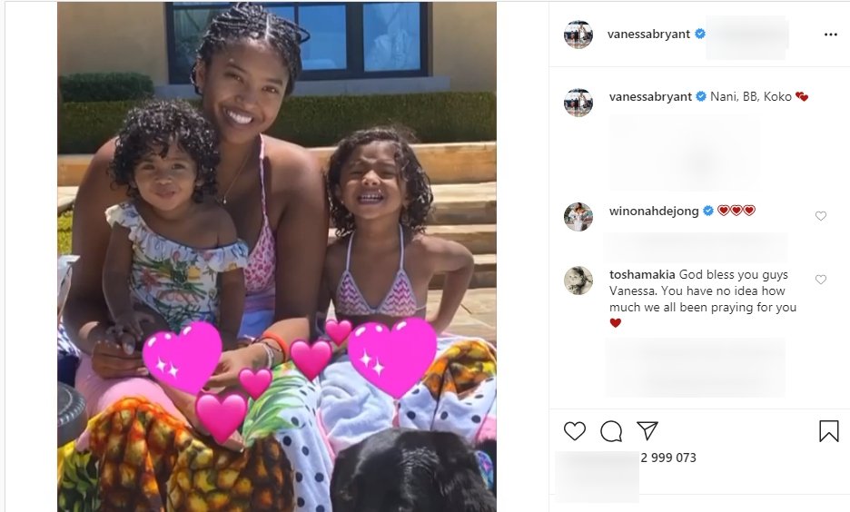 Las hijas de Kobe y Vanessa Bryant: Natalia, Bianka y Capri, disfrutando del verano. | Foto: Instagram.com/vanessabryant