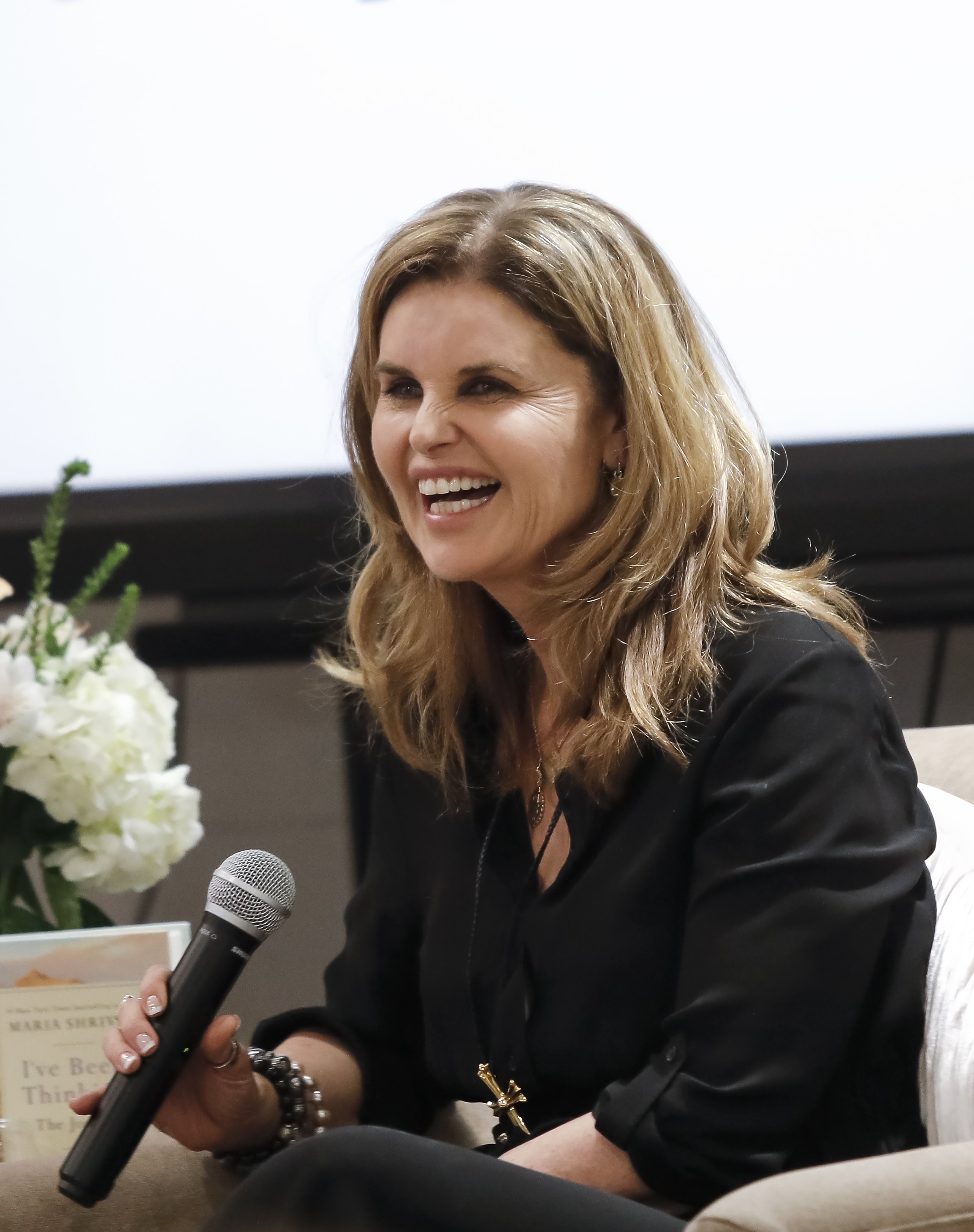 Maria Shriver sits in conversation at The Riveter on January 15, 2019, in L...