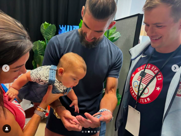 Nicole, Nico and Michael Phelps at the Paris Olympics, posted on August 1, 2024 | Source: Instagram/m_phelps00