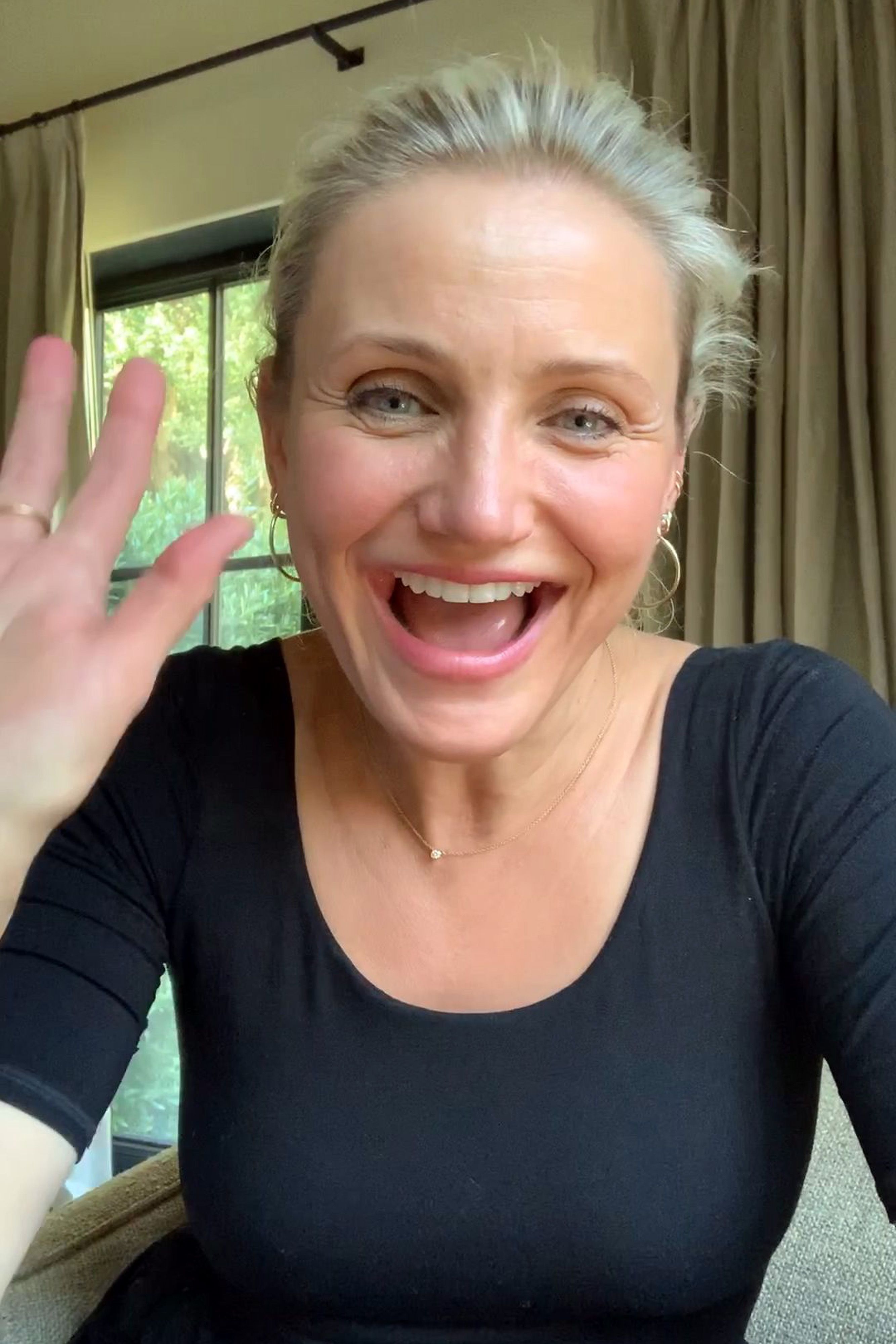 Cameron Diaz in a screengrab while on "RuPaul's Digital DragCon" presented on May 3, 2020 | Source: Getty Images