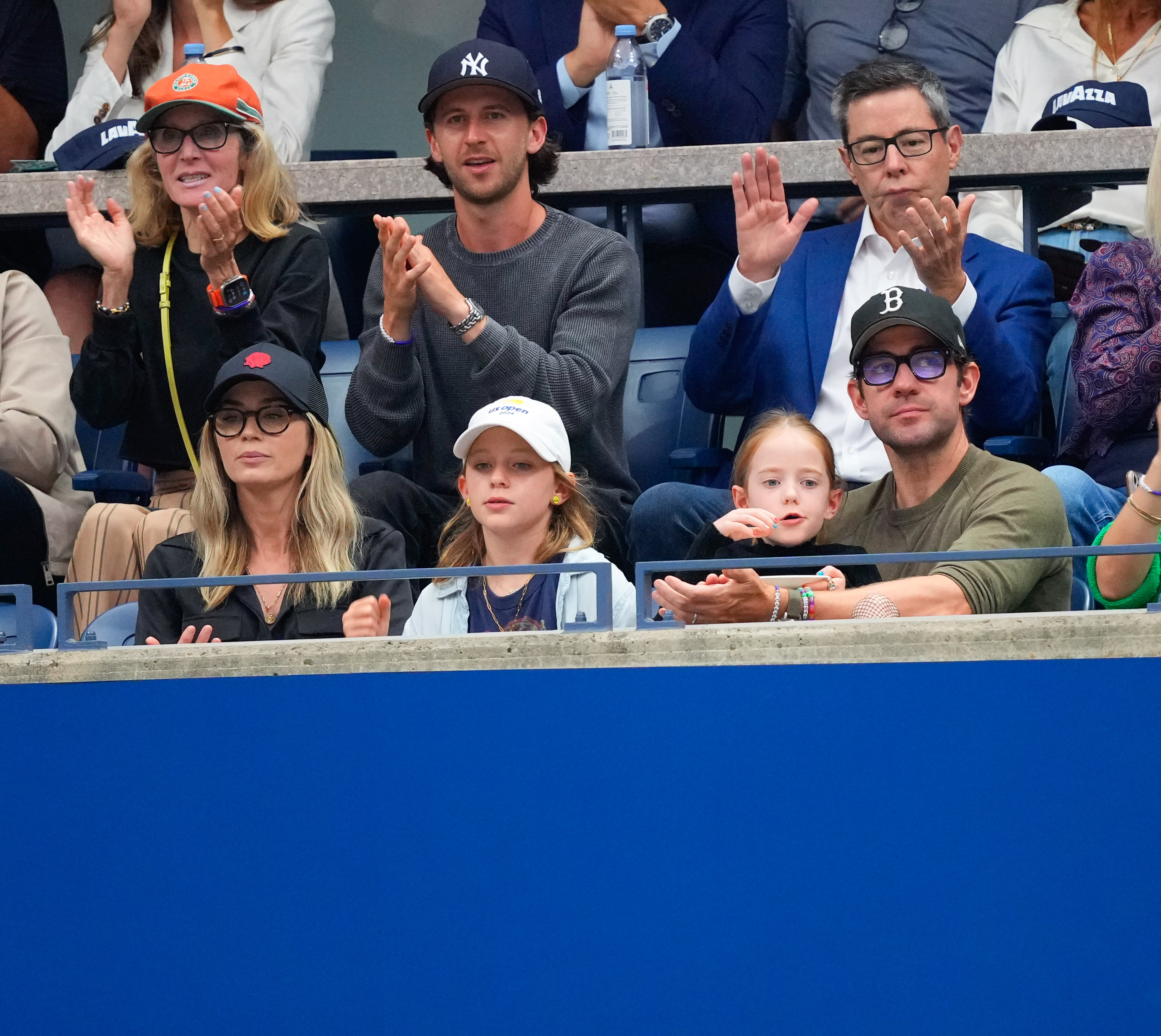 Emily Blunt, Hazel, Violet and John Krasinski. | Source: Getty Images