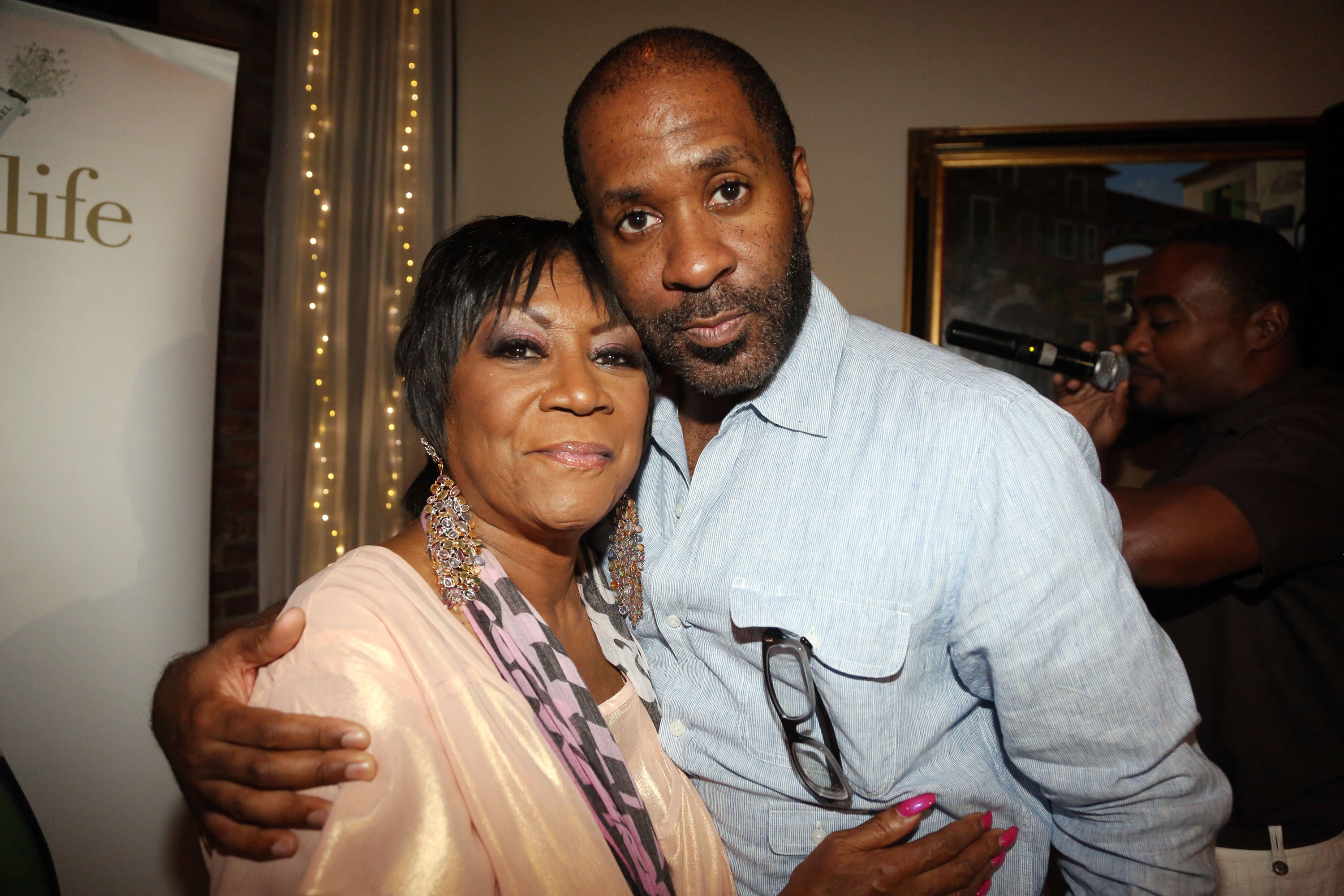 Patti Labelle and her son Zuri Edwards at her 70th birthday celebration on June 30, 2014, in Millburn, New Jersey. | Source: Getty Images