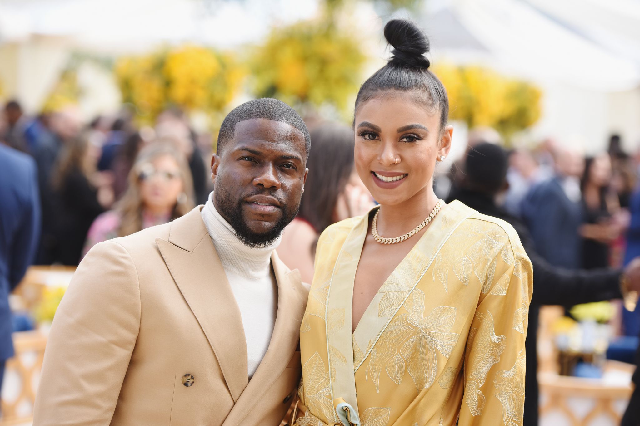 Kevin Hart and Eniko at Roc Nation on February 9, 2019 in Los Angeles. | Photo: Getty Images