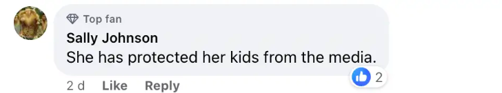 Fan comment about Julia Roberts and her kids, dated November 29, 2023 | Source: Facebook/People
