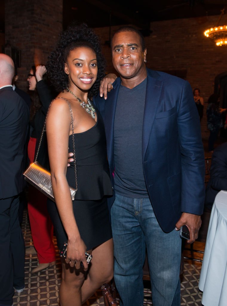 Condola Rashad and Ahmad Rashad attend the after party for Lucas Hnath's "A Doll's House, Part 2" opening night starring Laurie Metcalf and Chris Cooper at Golden Theatre | Photo: Getty Images