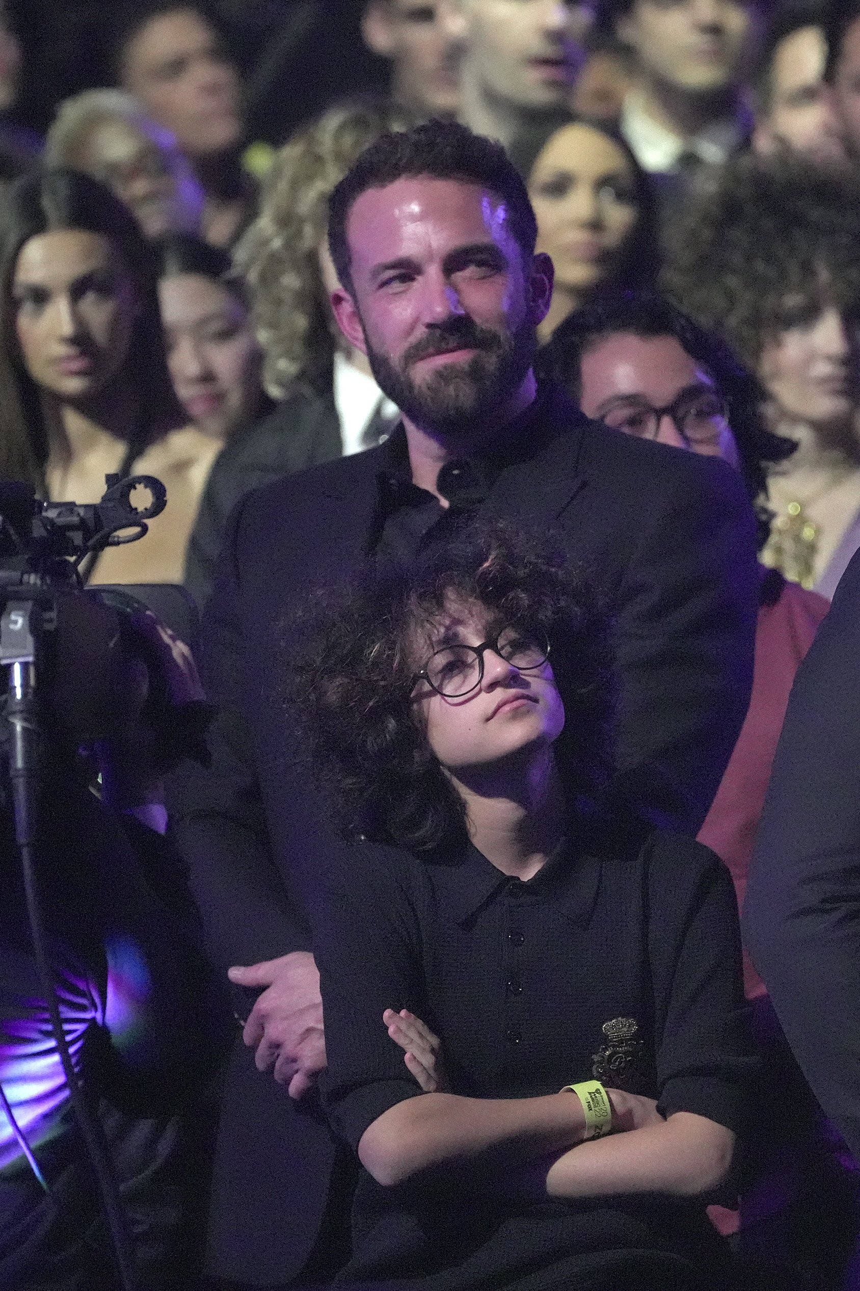 Ben Affleck with Jennifer Lopez's daughter Emme in Los Angele California 2022. | Source: Getty Images 