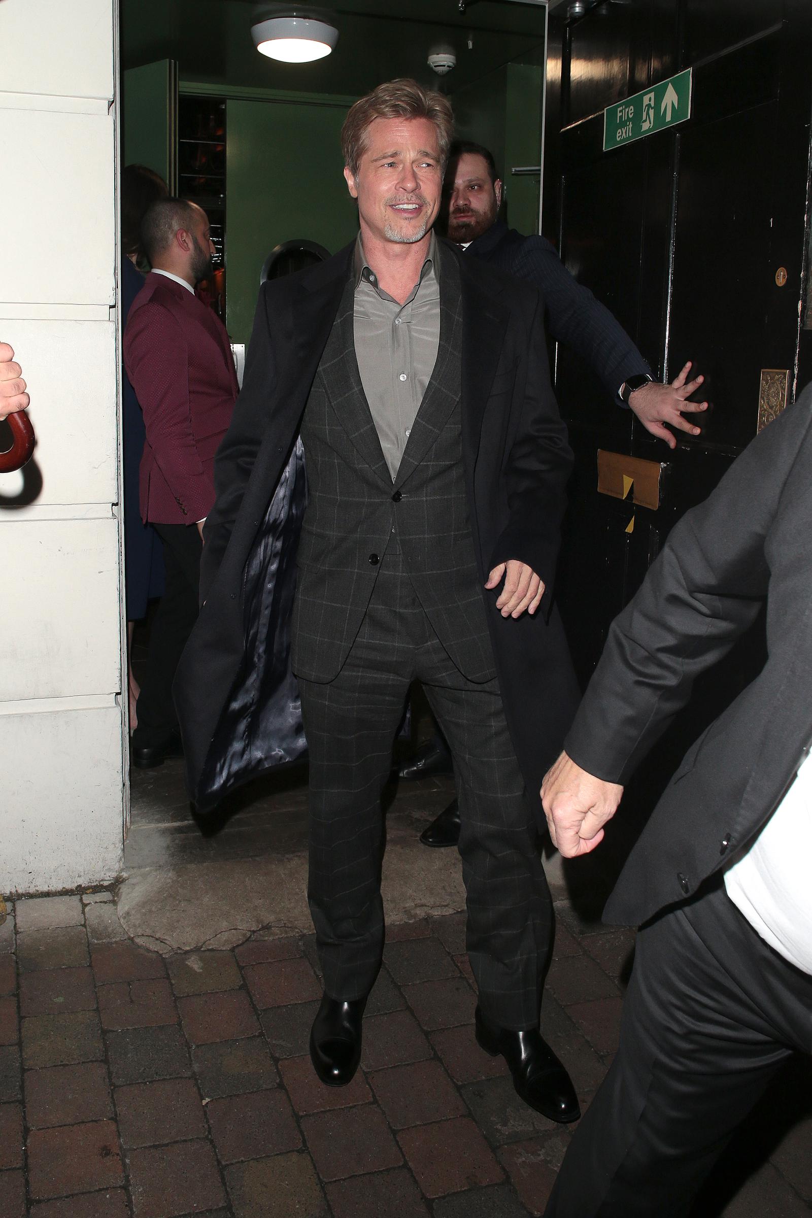 Brad Pitt at the UK premiere afterparty for 