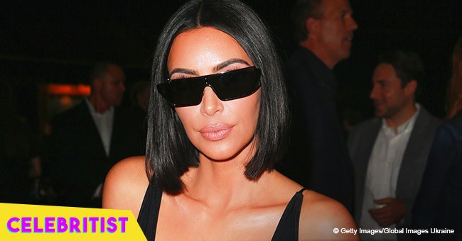 Kim Kardashian flaunts slimmer body in high-waisted leather pants and plunging top debuting bob