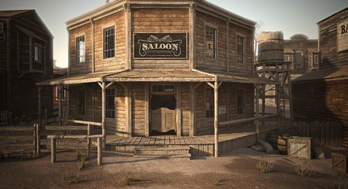 An old Western town saloon. | Source: Shutterstock