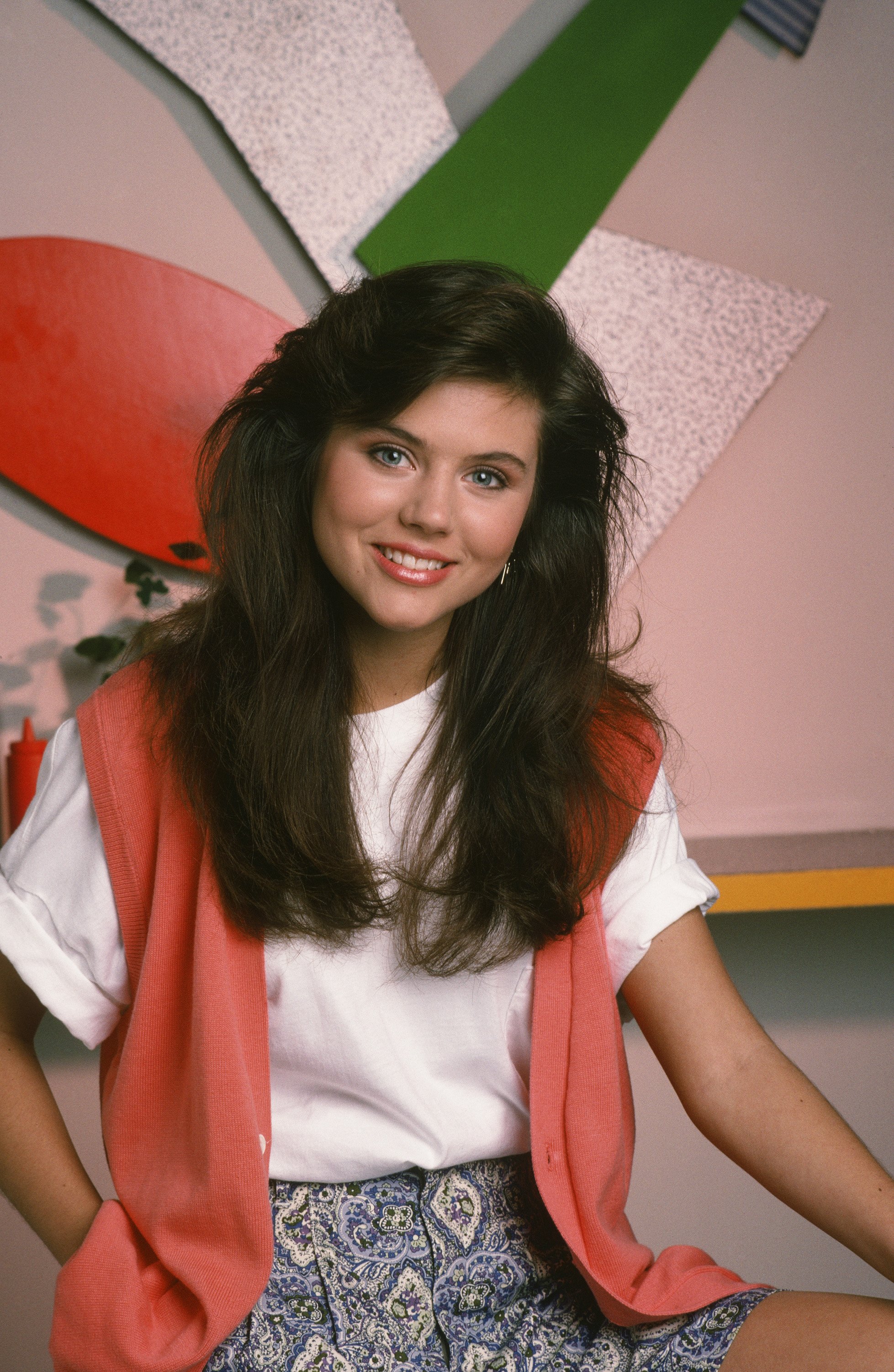 An undated image of Tiffani Thiessen on the set of "Saved by the Bell" | Source: Getty Images