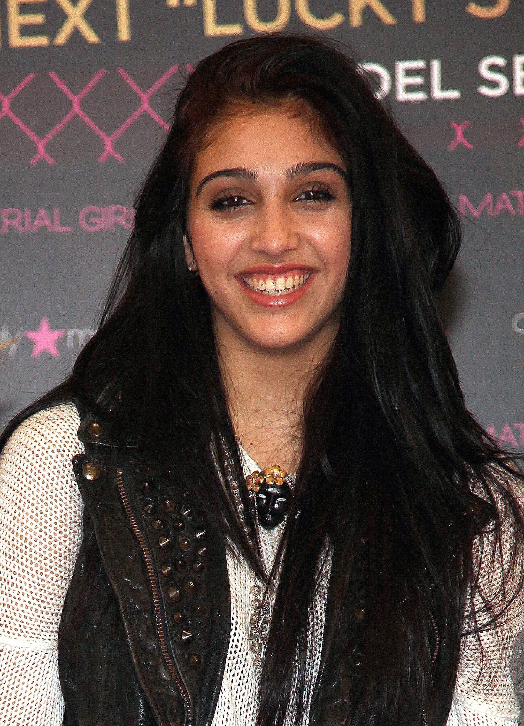 Lourdes Leon at the Material Girl "Lucky Stars" casting call at Macy's Herald Square on November 2, 2011 | Source: Getty Images