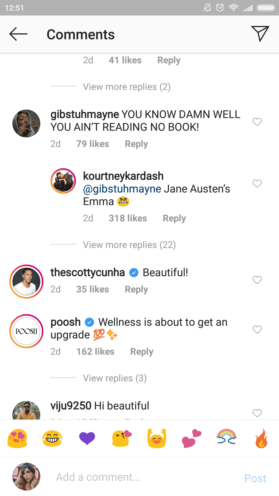 A user's comment on Kourtney Kardashian's Instagram post | Source: Instagram//kourtneykardash