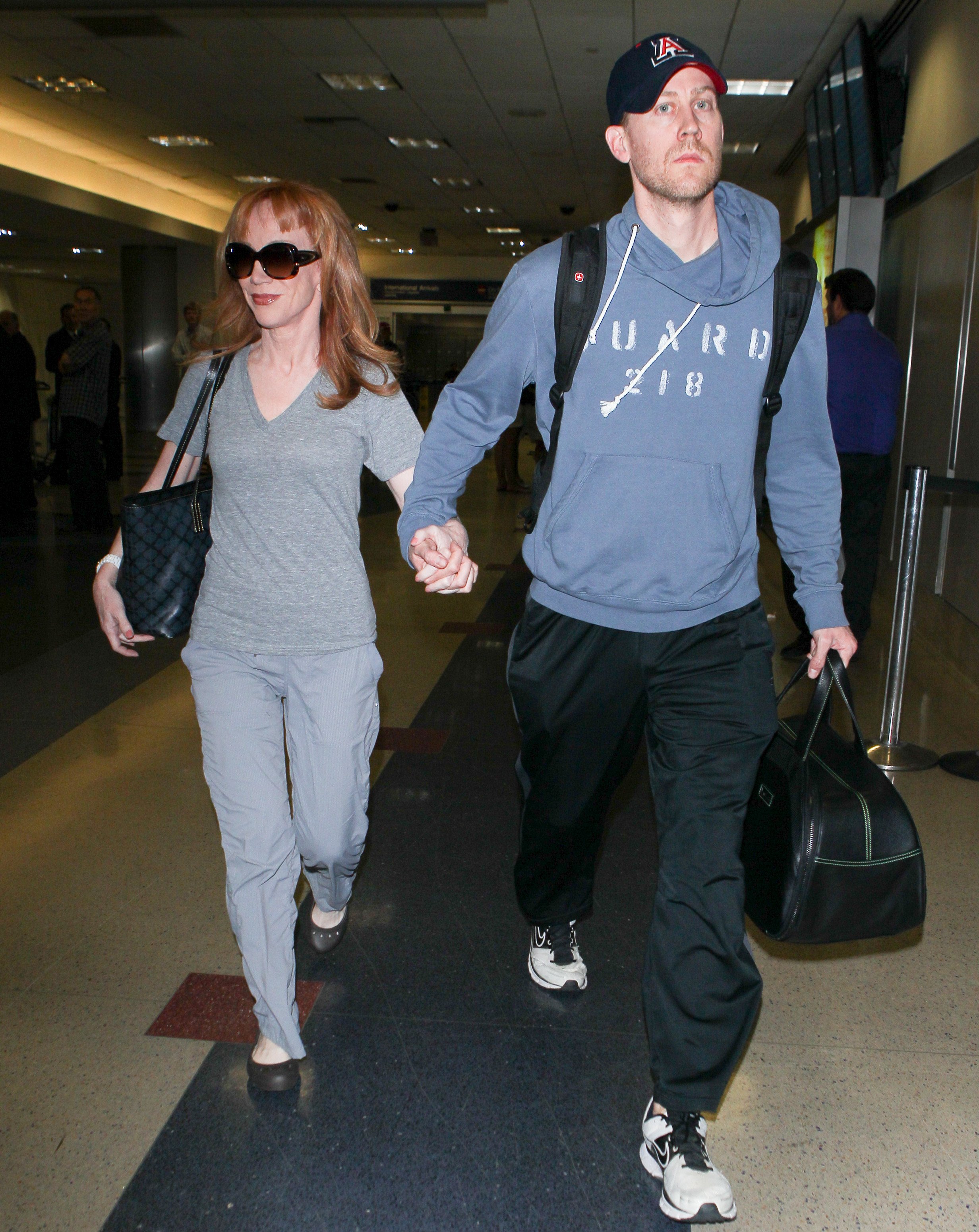 Kathy Griffin and Randy Bick are seen at LAX on September 9, 2014, in Los Angeles, California | Source: Getty Images
