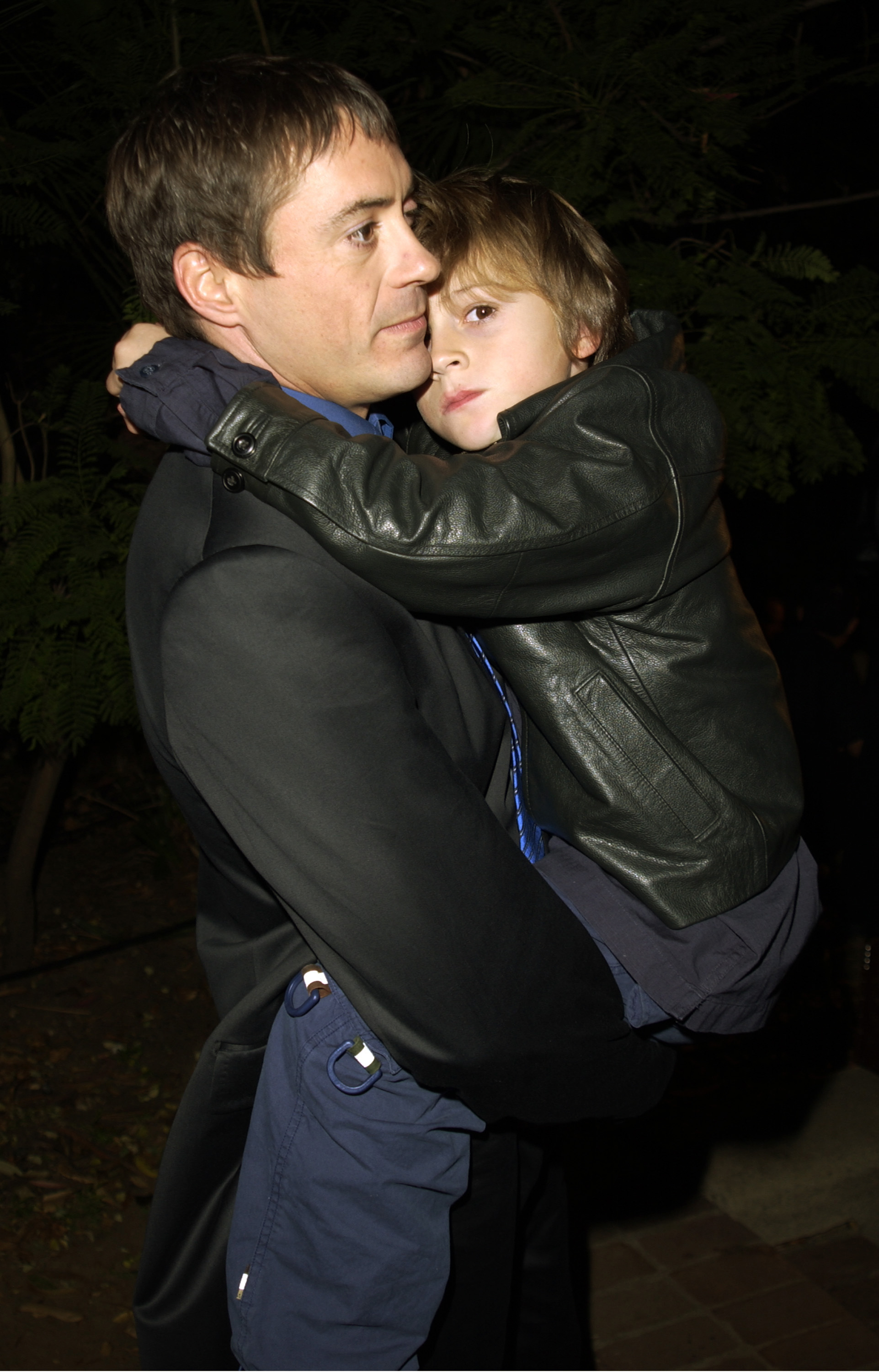Robert Downey Jr and his son Indio Falconer-Downey in Hollywood in 2001 | Source: Getty Images
