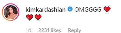 Kim Kardashian West comments underneath Chrissy Teigen's post of kids | Photo: Instagram/ Chrissy Teigen