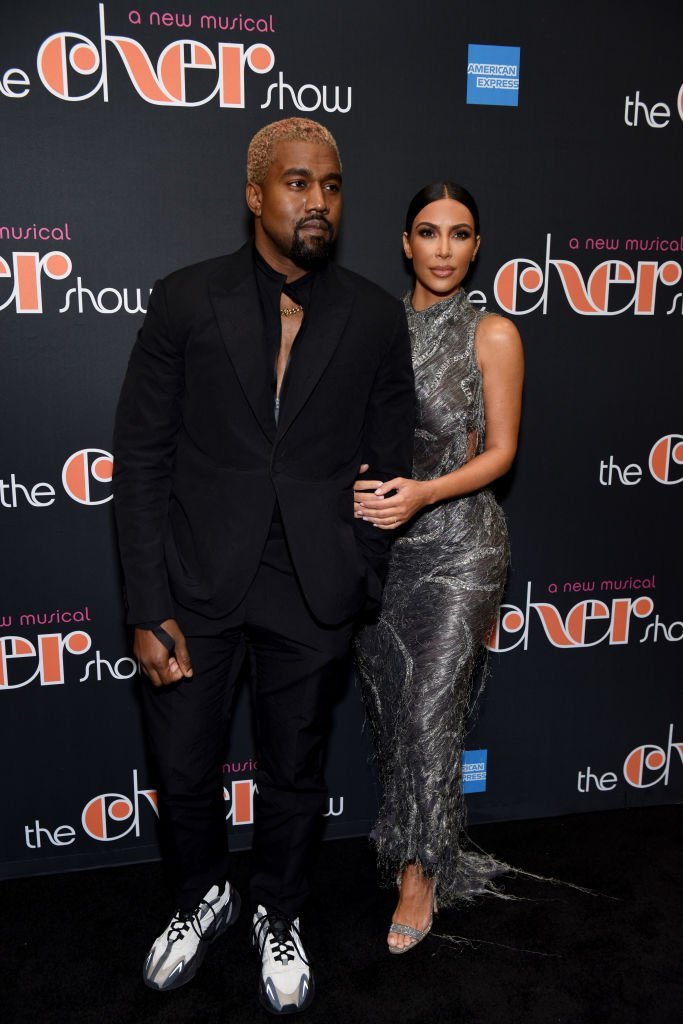 Kanye West and Kim Kardashian West arrive at "The Cher Show" Broadway Opening Night. | Source: Getty Images
