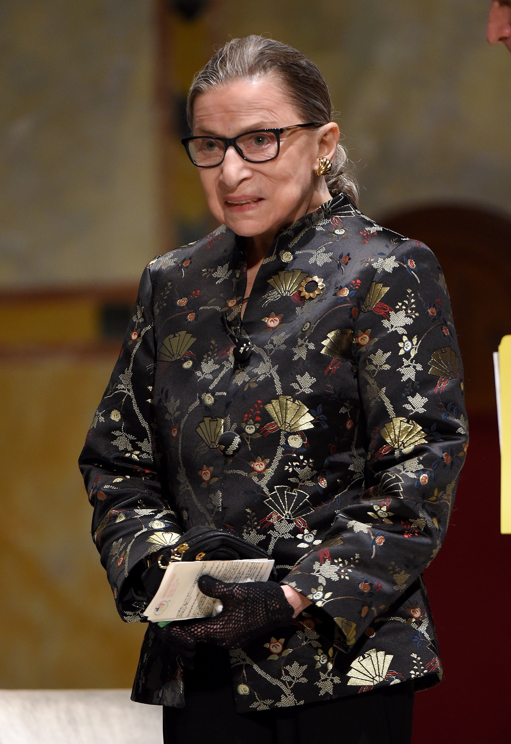 Supreme Court Justice Ruth Bader Ginsburg at the Temple Emanu-El Skirball Center on September 21, 2016, in New York City. | Source: Getty Images.