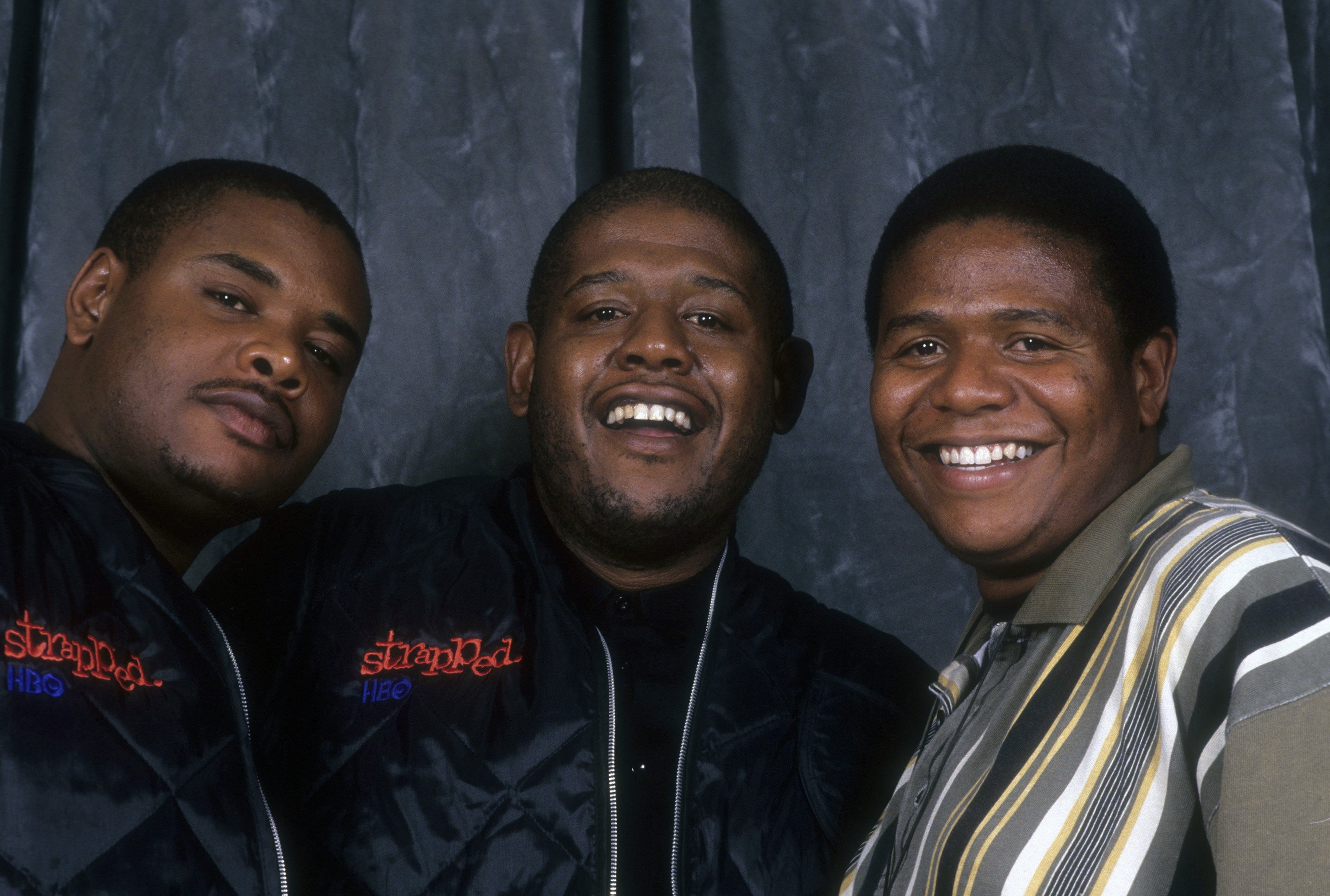 Forest Whitaker, Ken Whitaker and Damion Whitaker attend the premiere of the HBO film "Strapped" on August 18, 1993, in New York City. | Source: Getty Images
