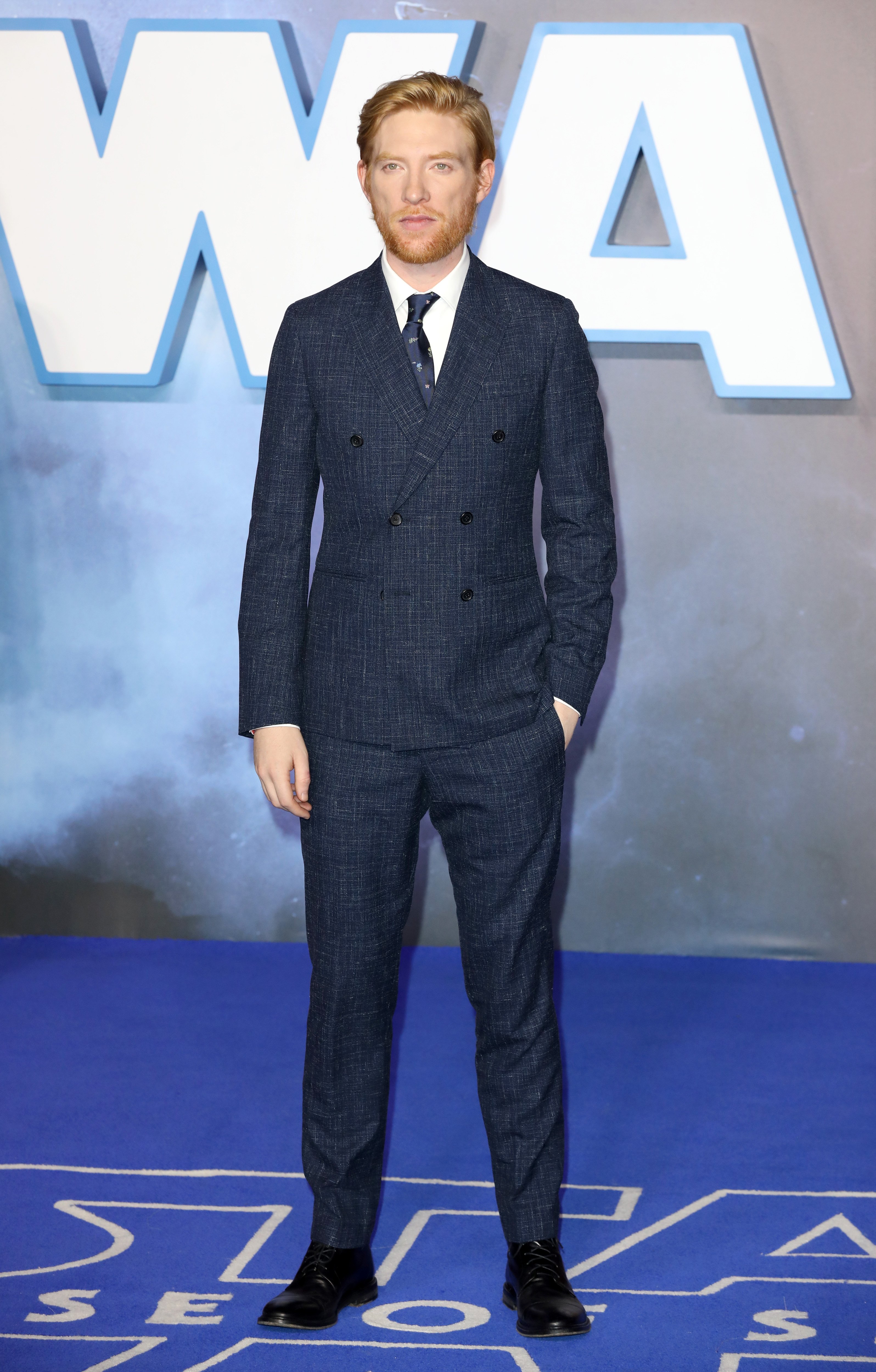 Domhnall Gleeson at the European premiere of "Star Wars: The Rise of Skywalker" on December 18, 2019, in London | Source: Getty Images