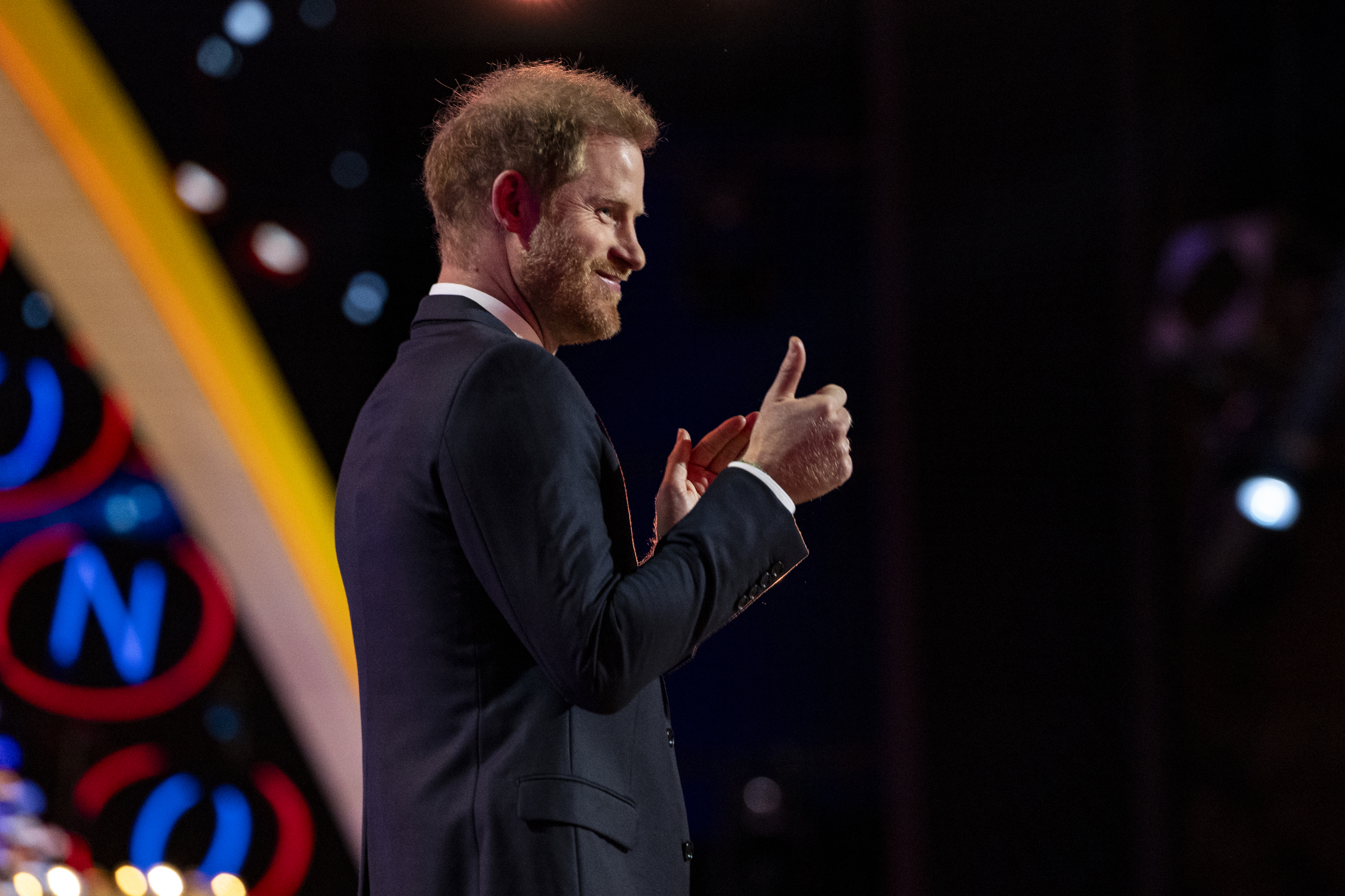 Prince Harry at the 13th Annual NFL Honors in Las Vegas, Nevada on February 8, 2024 | Source: Getty Images