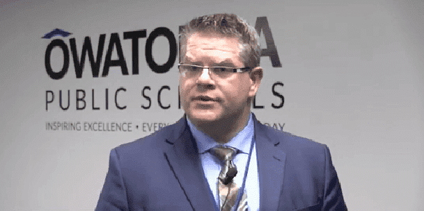 Owatonna Schools superintendent, Jeff Elstad. | Source: YouTube/KIMT News 3