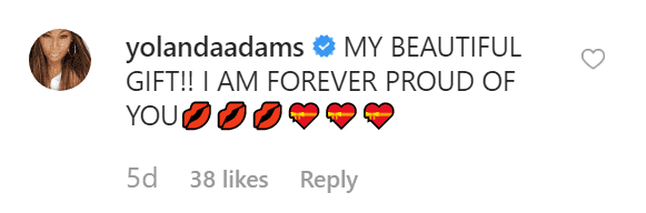 Yolanda Adams comments on her daughter's Instagram post | Source: instagram/TaylorAyannaa