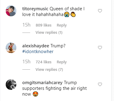 Fans' comments on Mariah's Instagram post. | Source: Instagram/mariahcarey