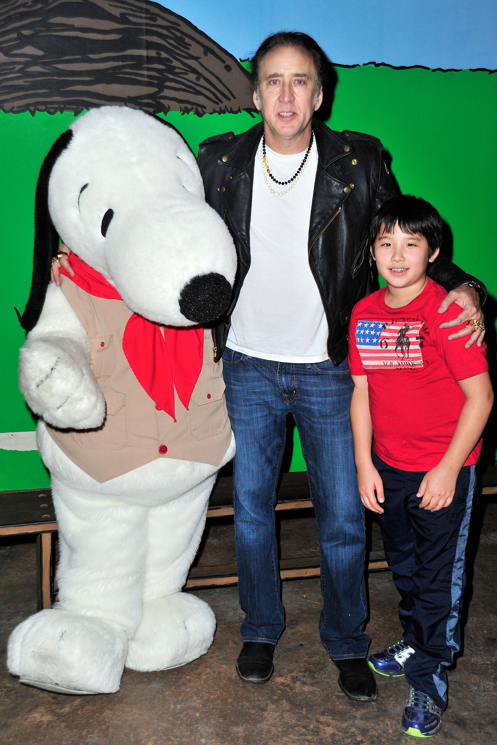 Actor Nicolas Cage and son Kal-El Cage visit Knott's Berry Farm on September 12, 2015 in Buena Park, California. | Source: Getty Images