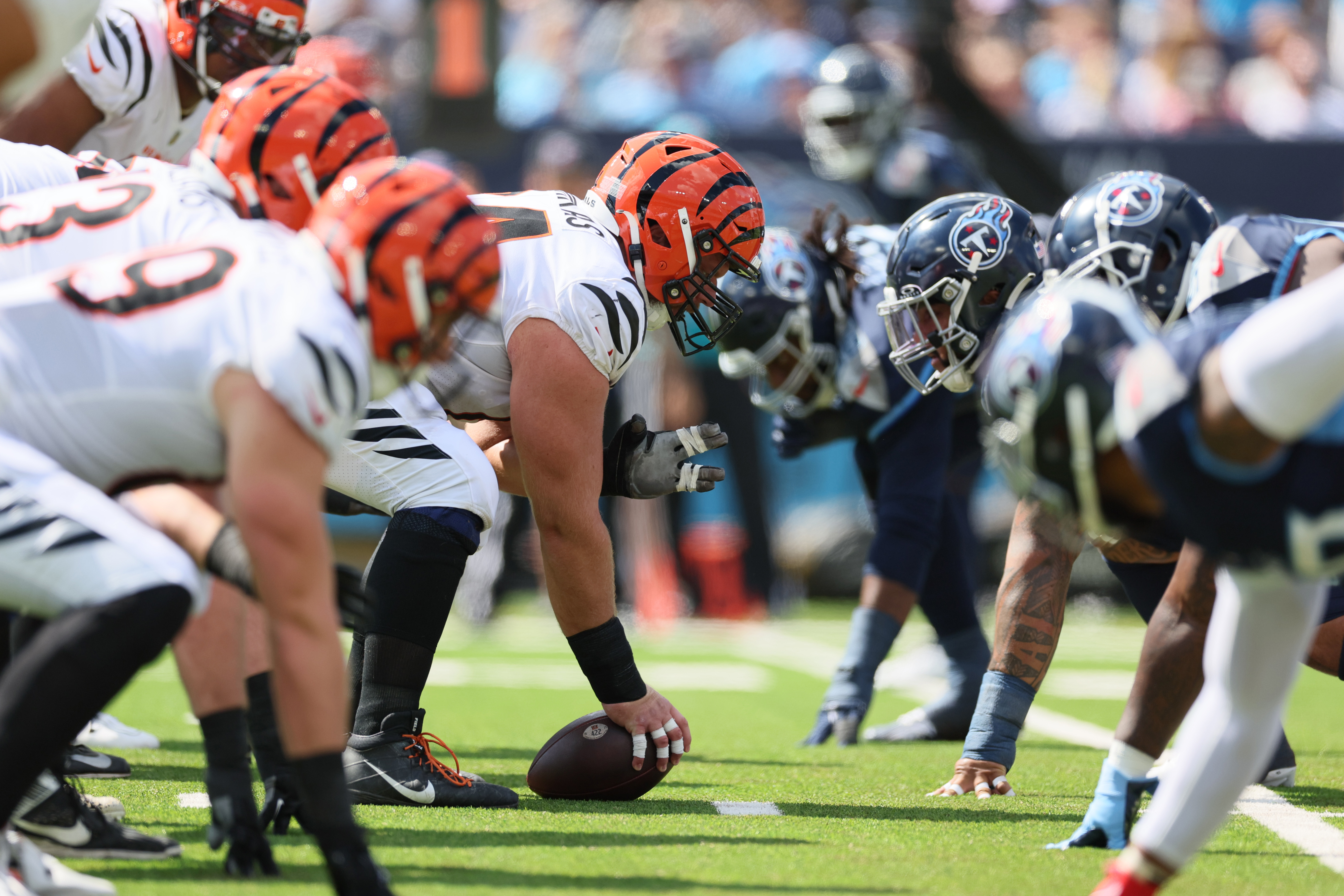 Cincinnati Bengals faces the Tennessee Titans at Nissan Stadium in Nashville on October 1, 2023 | Source: Getty Images