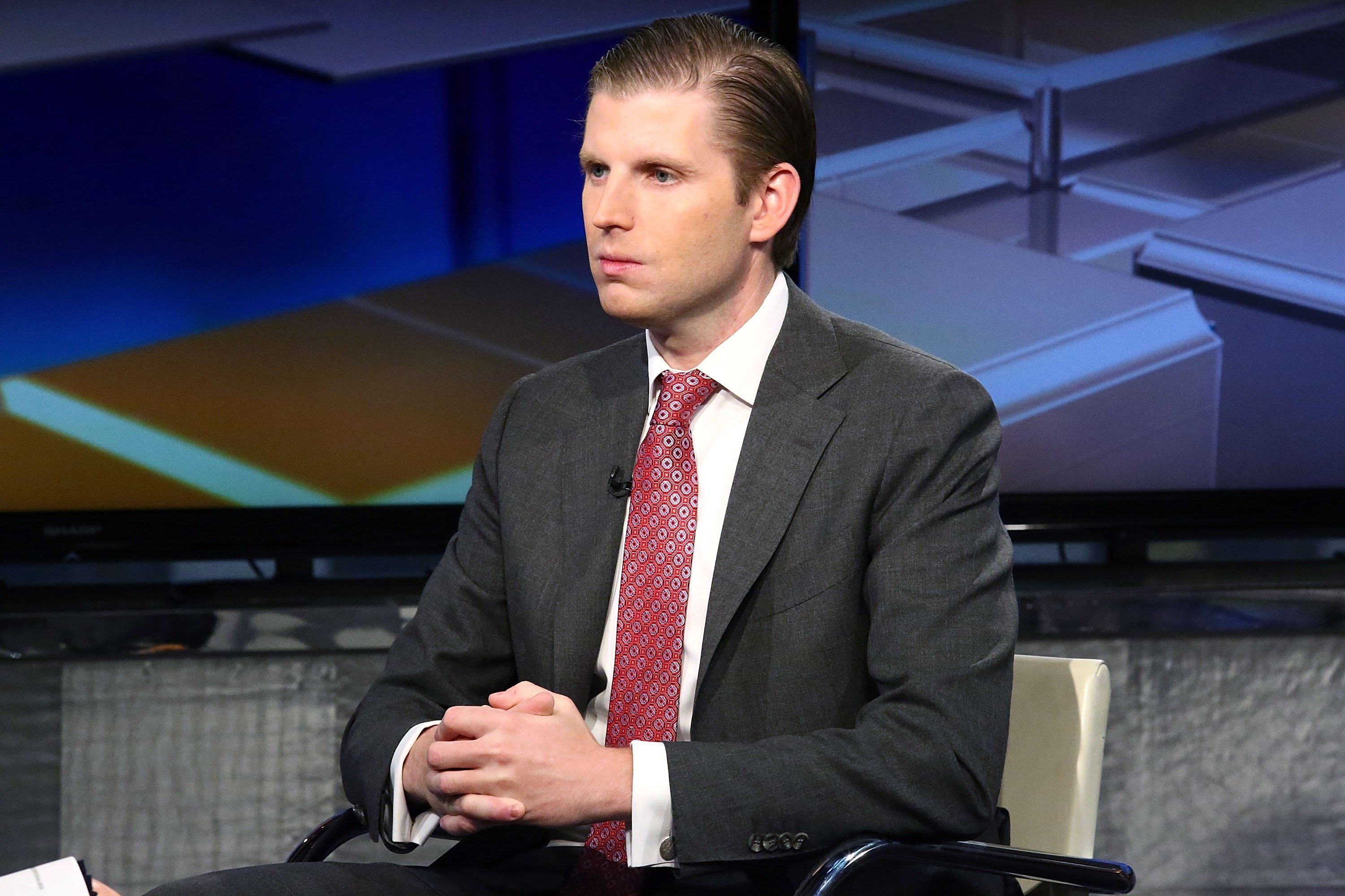 Eric Trump at FOX Business Network's Maria Bartiromo at FOX Studios on October 4, 2016 in New York City | Photo: Getty Images