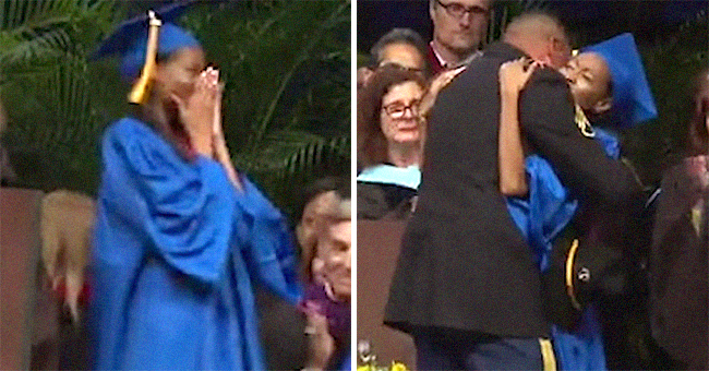 Graduating Senior Cries After Surprise from Army Dad She Hasn't Seen in Years