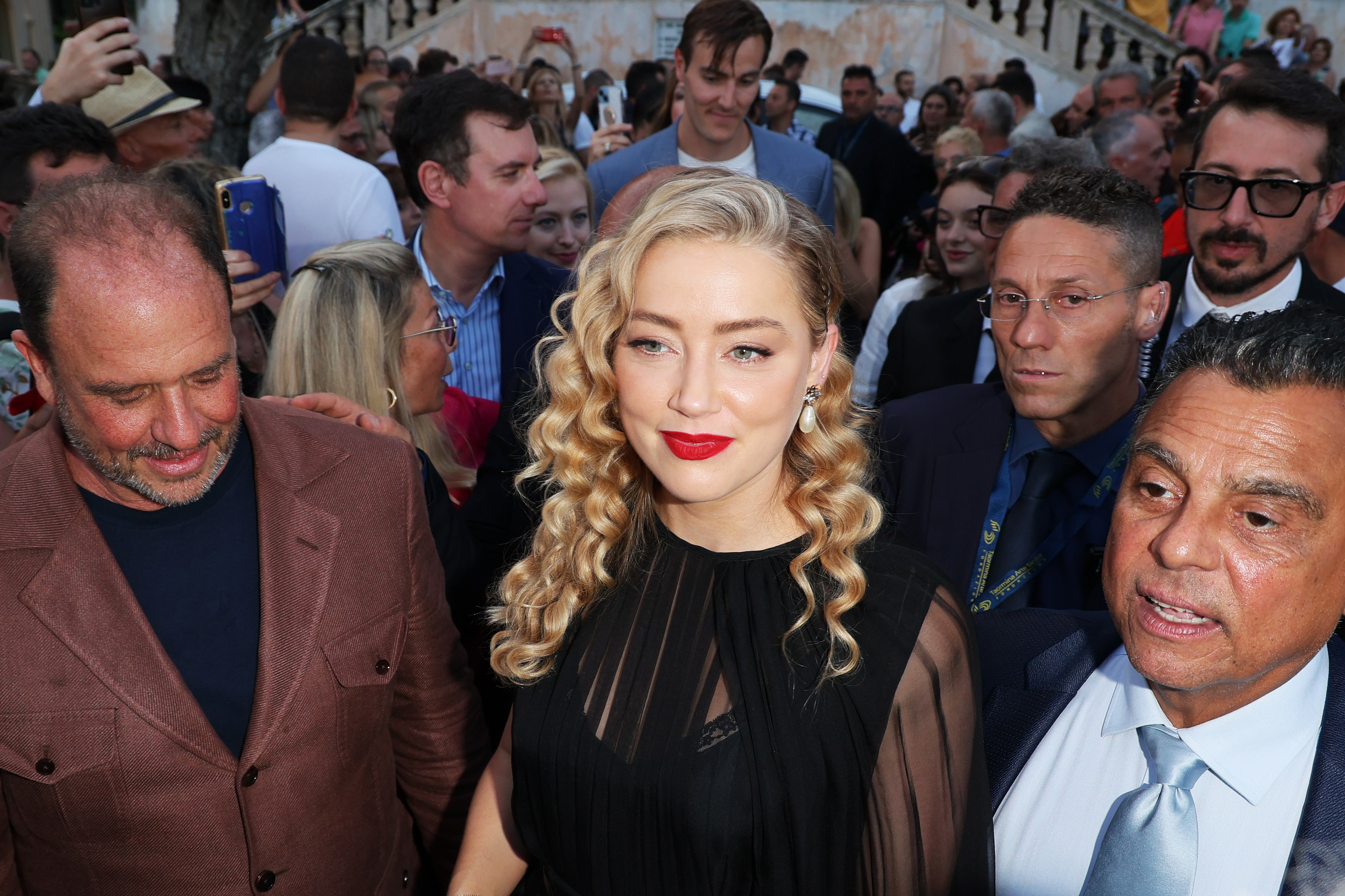 Barrett Wissman and Amber Heard photographed during the 69th Taormina Film Festival on June 24, 2023 in Taormina, Italy | Source: Getty Images