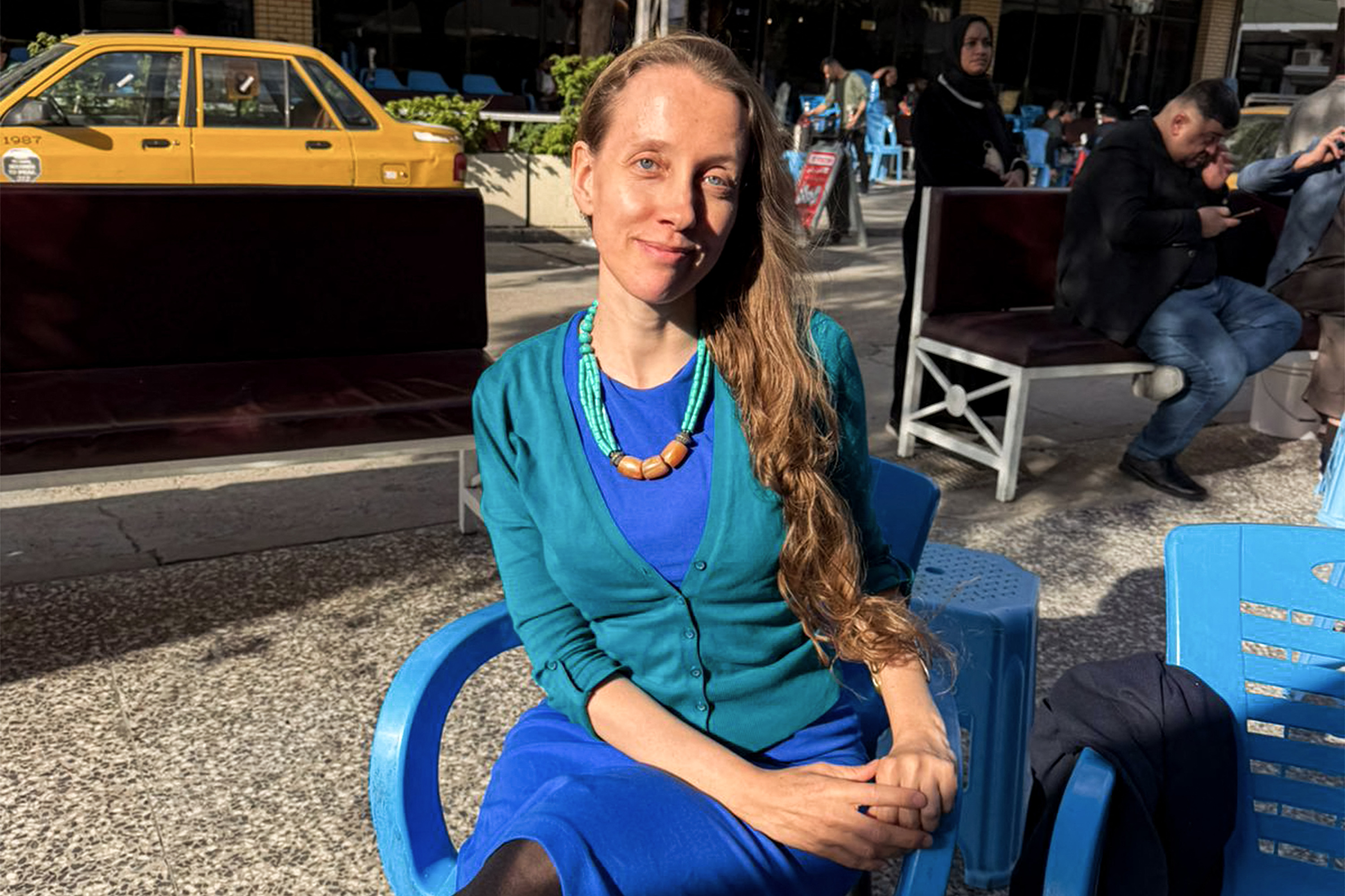 Shelly Kittleson poses for a picture in Baghdad. | Source: Getty Images
