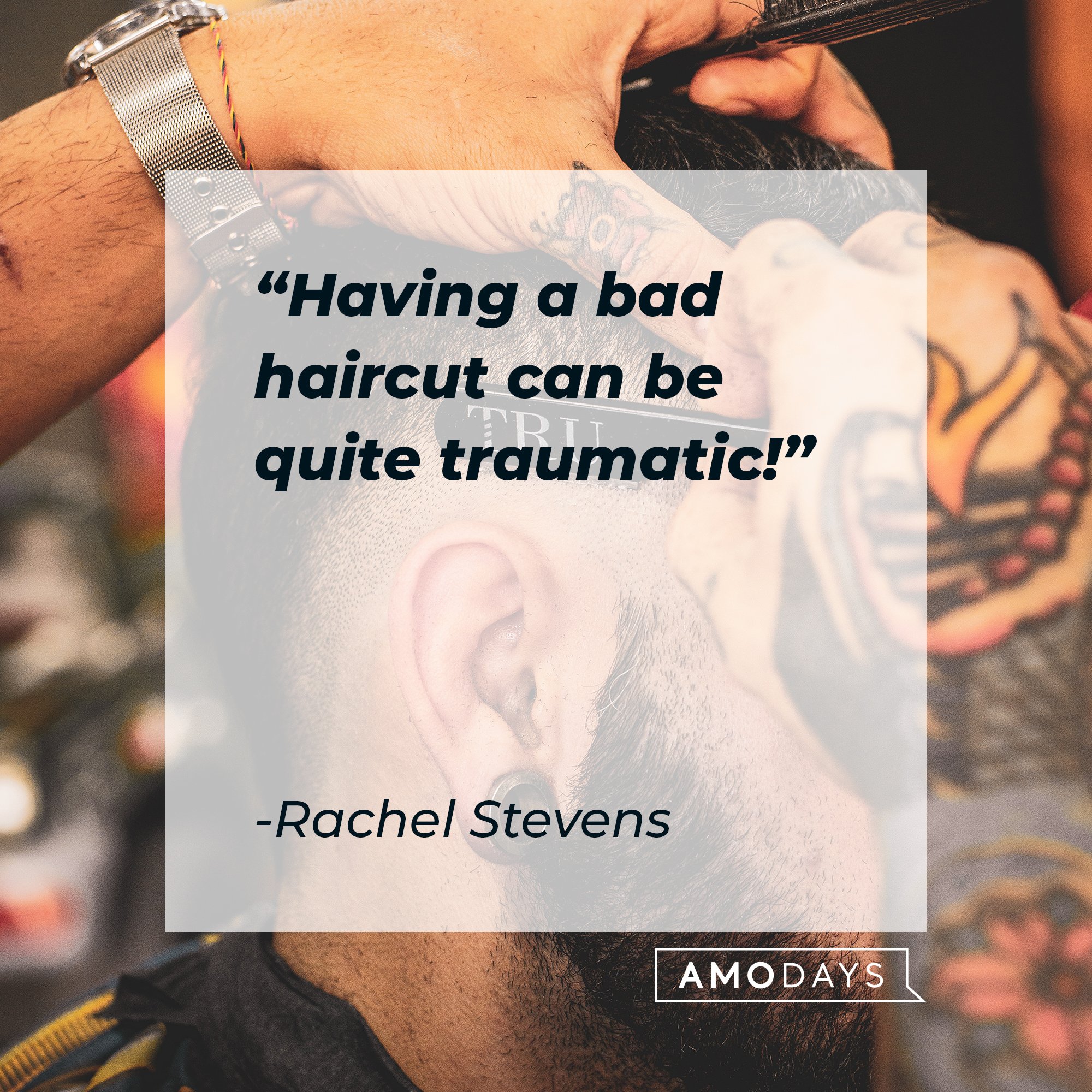 Rachel Stevens's quote: "Having a bad haircut can be quite traumatic!" | Image: AmoDays