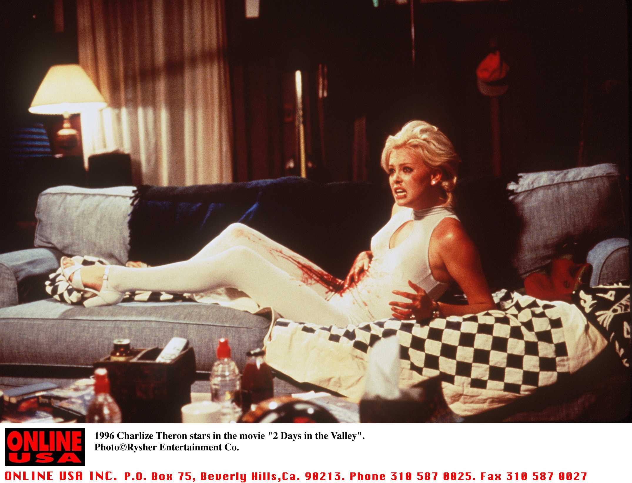 Charlize Theron on the set of "2 Days In The Valley." | Source: Getty Images