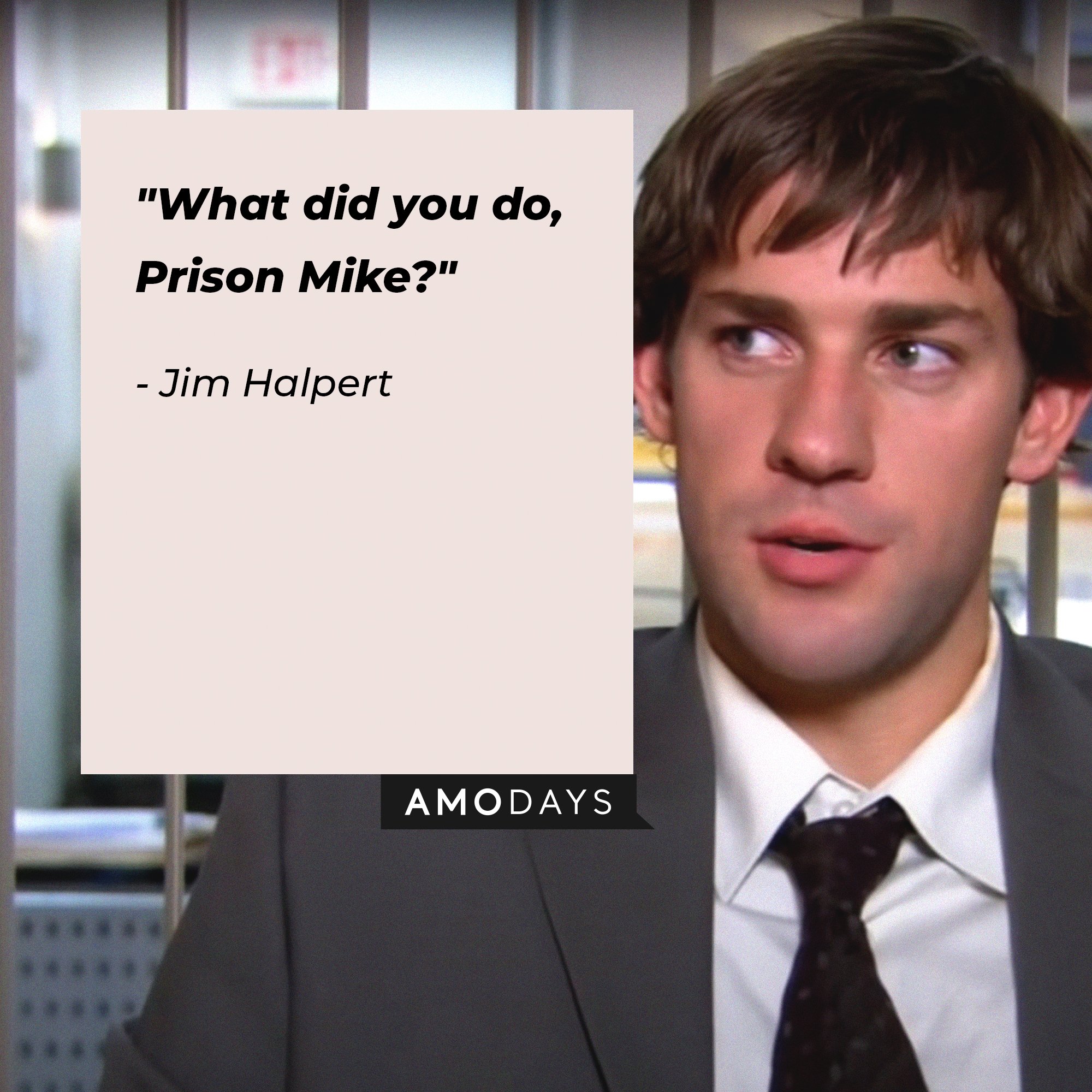 Jim Halpert’s quote: "What did you do, Prison Mike?" | Image: AmoDays