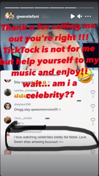 Gwen Stefani claps back at a fan Source | Photo: instagram.com/gwenstefani/