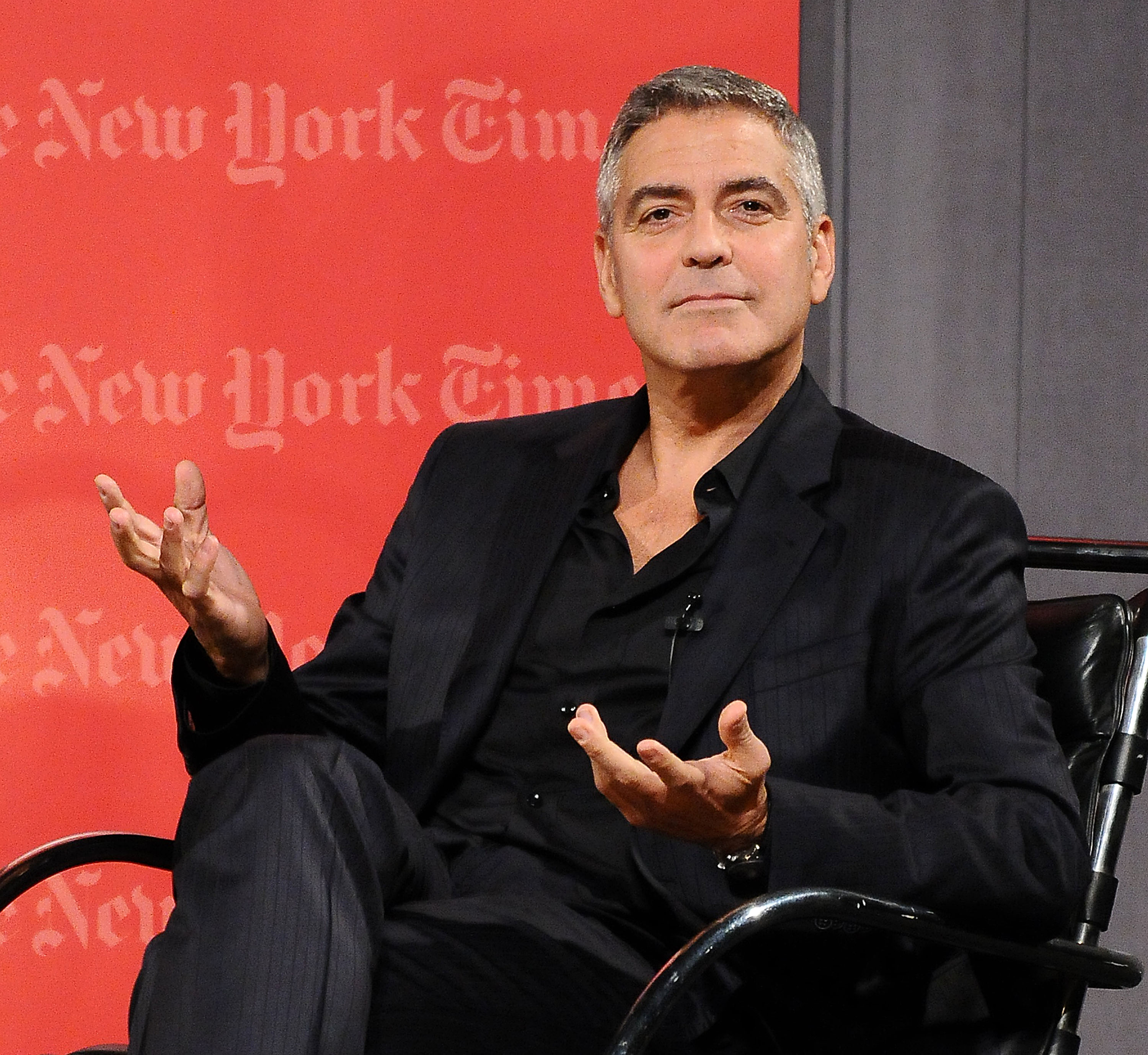 Actor George Clooney at the West Coast TimesTalks at SilverScreen Theater at the Pacific Design Center on February 8, 2012, in West Hollywood, California. | Source: Getty Images