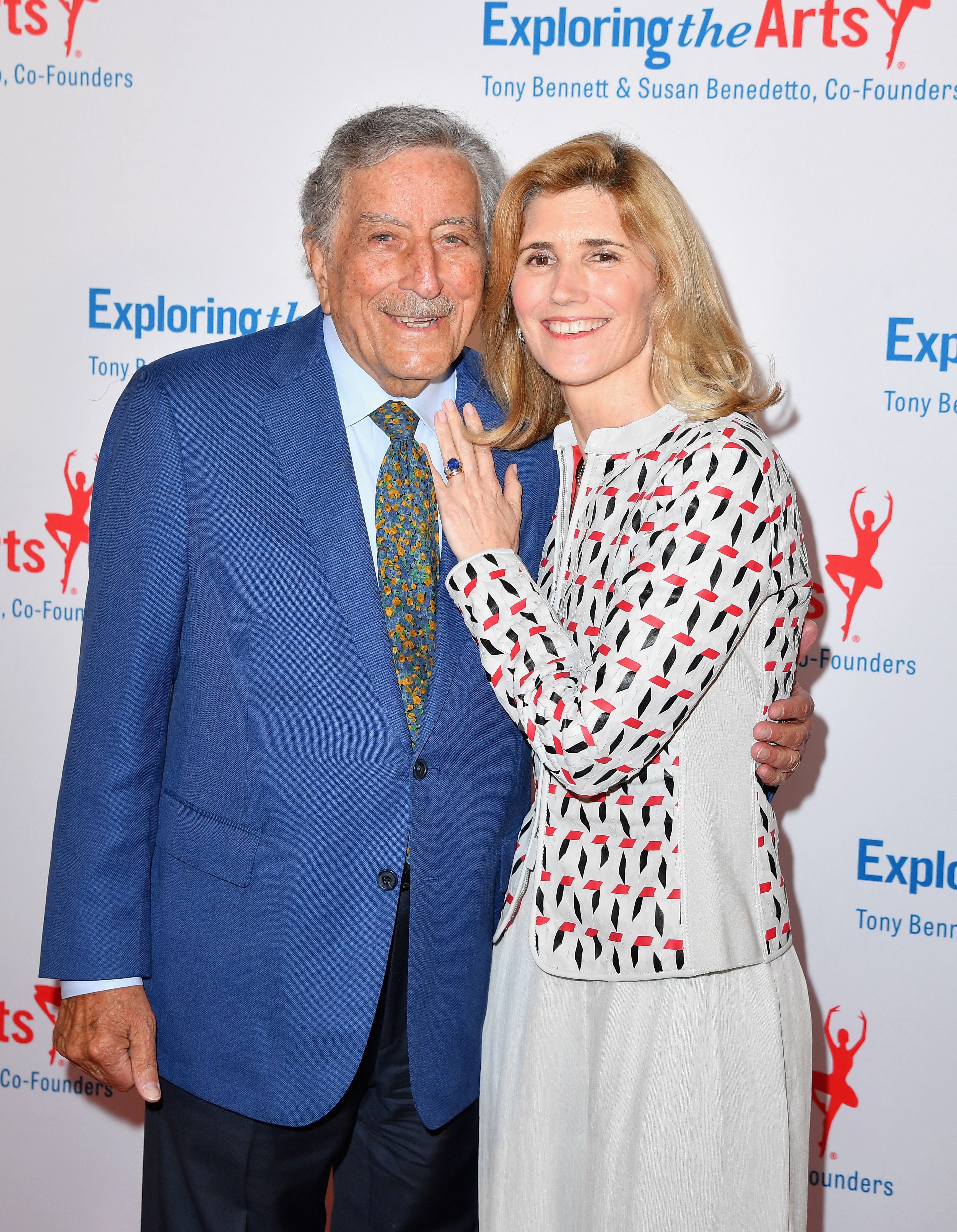 Tony Bennett and his wife Susan Crow in New York in 2019 | Source: Getty Images