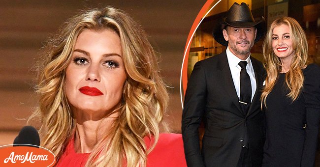 Faith Hill onstage during the 59th Grammy Awards on February 12, 2017, in Los Angeles, California, and her with her husband Tim McGraw at the Country Music Hall of Fame on November 15, 2017, in Nashville, Tennessee. | Photos: Kevin Winter & Rick Diamond/Getty Images